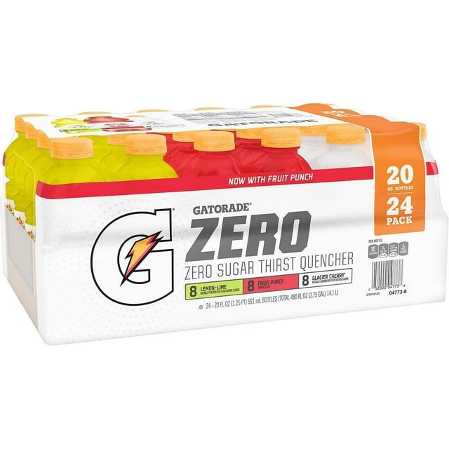 Gatorade Zero Thirst Quencher Variety Pack 20 Fluid Ounce (Pack of 24