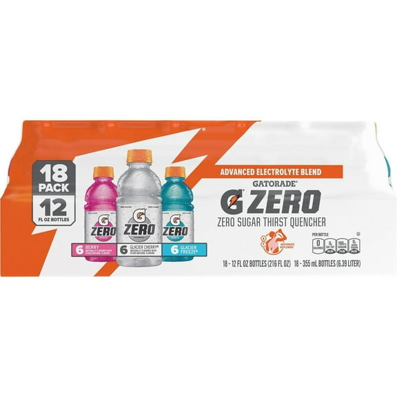 Gatorade Zero Variety Pack 18 pk Bottles - 12 oz