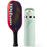 Wilson x Gatorade Pickleball Performance Kit - Includes Wilson XP1 Team Blue Pickleball Paddle and Gatorade Overtime Sage Water Bottle