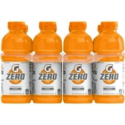 Gatorade Zero Sugar Thirst Quencher Orange, 20 fl oz Bottles, 8 Count Bottles