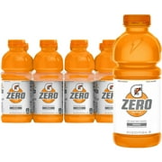 Gatorade Zero Sugar Thirst Quencher Orange, 20 fl oz Bottles, 8 Count Bottles
