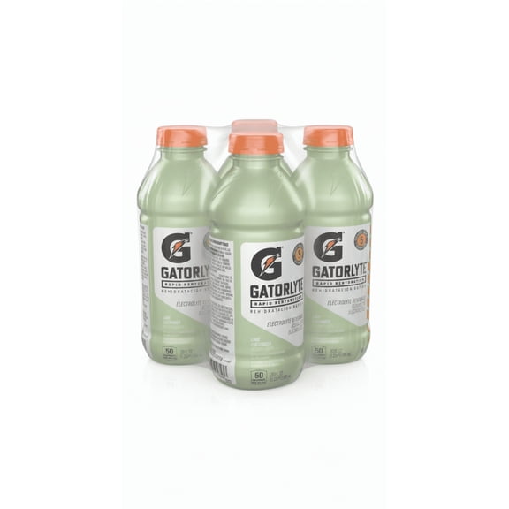 Gatorlyte Rapid Rehydration Electrolyte Beverage, Lime Cucumber, 20oz Bottles 4