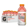 thumbnail image 1 of Gatorlyte Zero Electrolyte Beverage, Strawberry Kiwi, Zero Sugar Hydration, Specialized Blend of 5 Electrolytes, No Artificial Sweeteners or Flavors, 20oz Bottles (12 Pack)​, 1 of 3