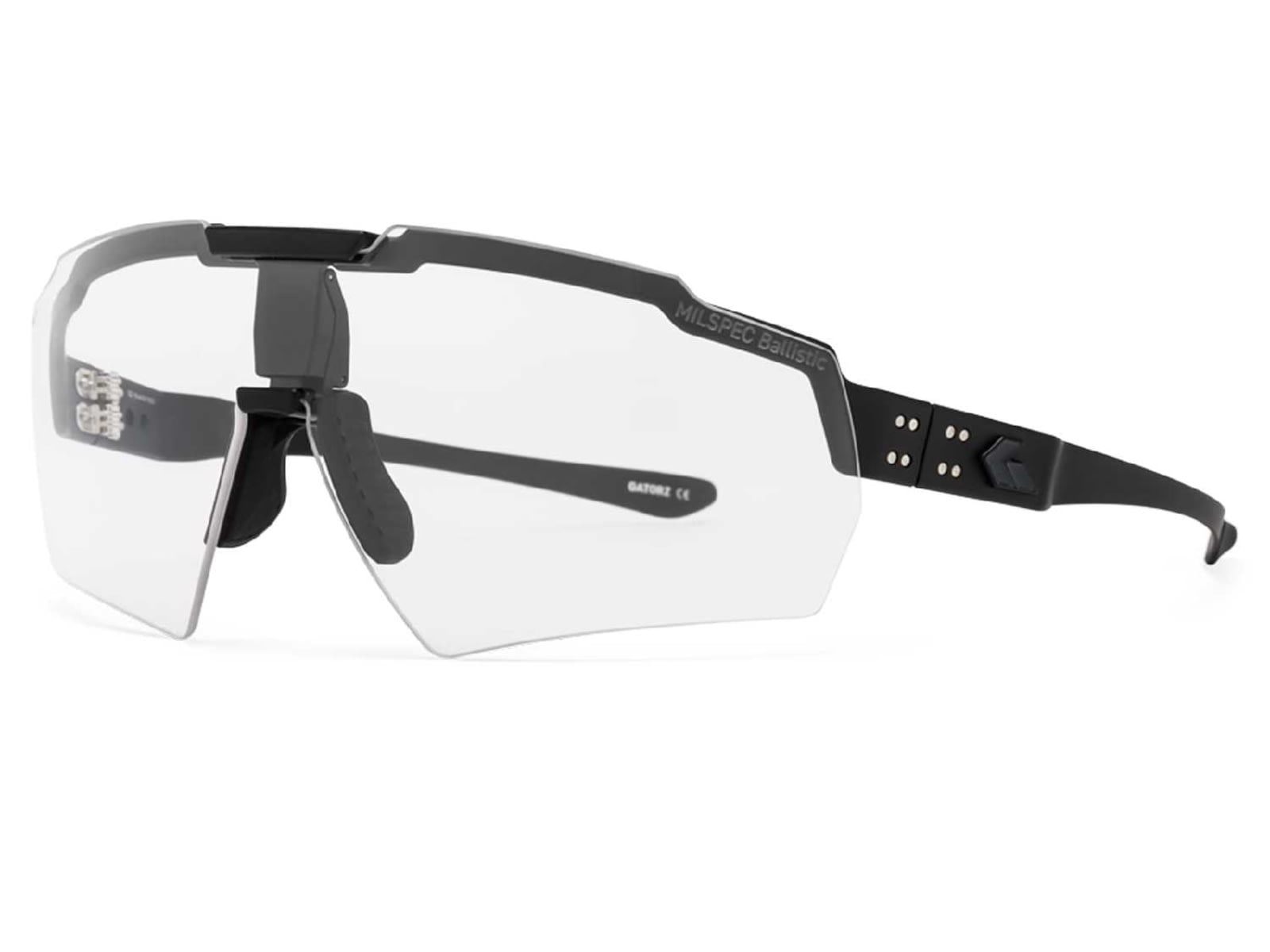 Gatorz Wraptor Sunglasses - MILSPEC Ballistic, ANSI Z87.1, Blackout Frame & Smoke Lens (GZ-02-002)