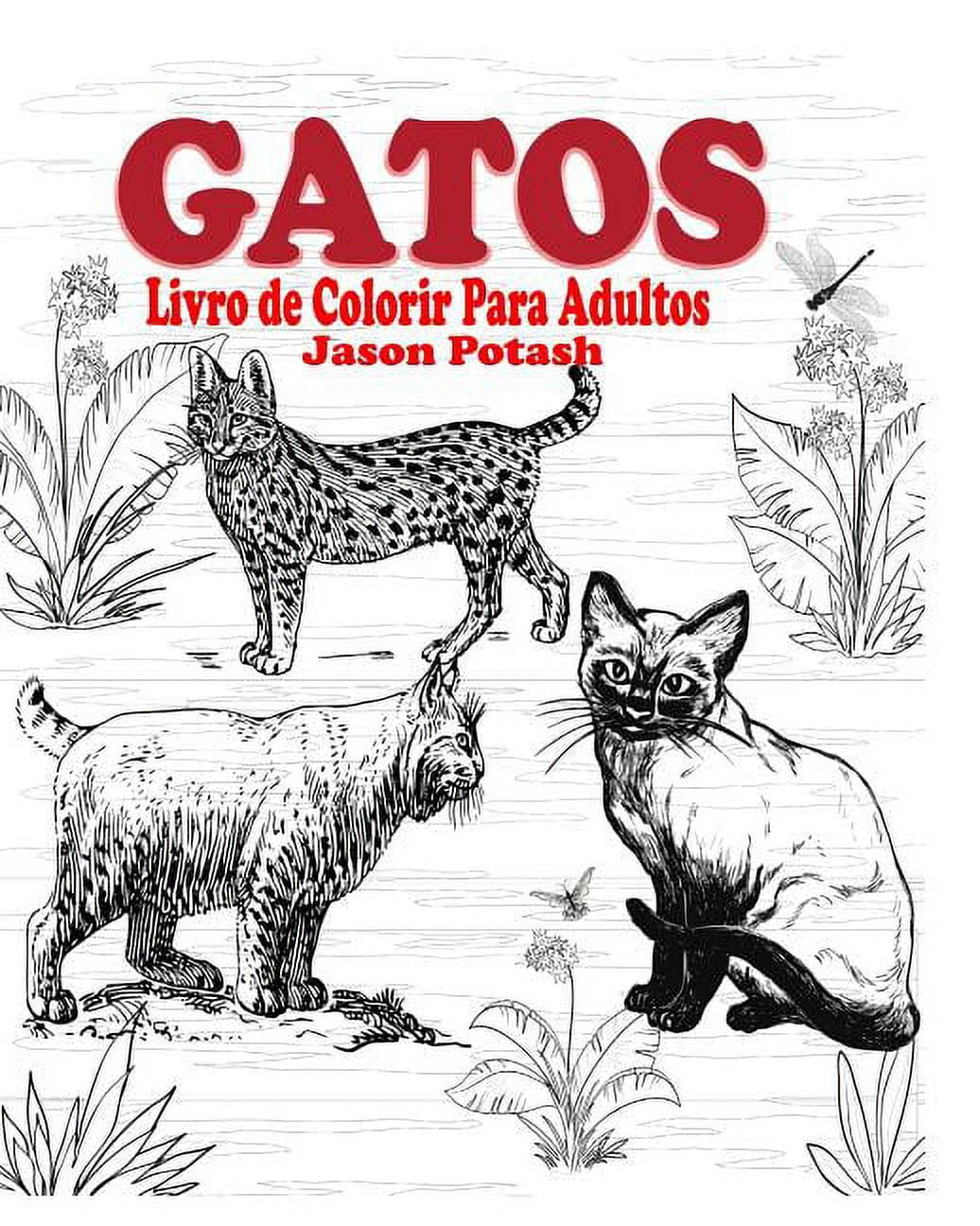 Gatos Livre de Colorir Para Adultos (Paperback) - Walmart.com
