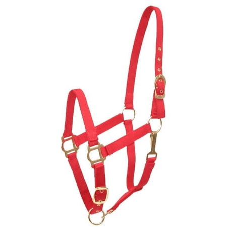 Gatsby Adj Nylon Halter/Snap Cob Red