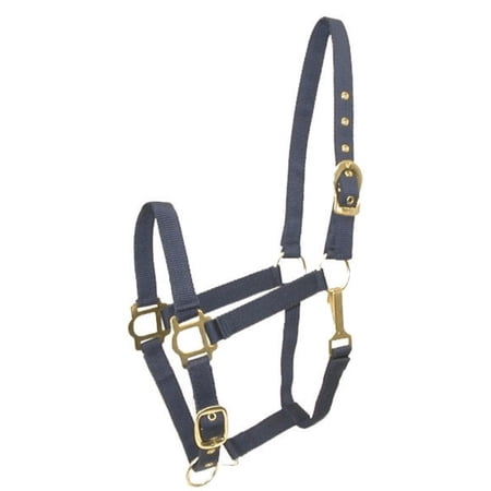 Gatsby Adj Nylon Halter/Snap Oversize Navy