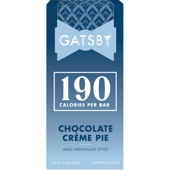 Gatsby Chocolate Creme Pie Bar, Guilt-Free Low Sugar, 2.8 oz