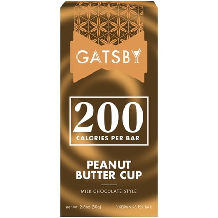 Gatsby Chocolate Peanut Butter Cup Bar, Guilt-Free Low Sugar, 2.8 oz