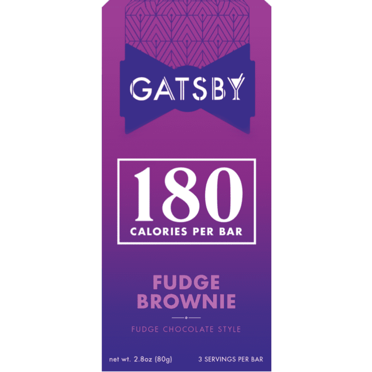Gatsby Fudge Brownie Chocolate Style Bar, Guilt-Free Low Sugar