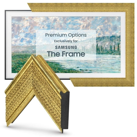 Deco TV Frames - Premiere Bezel for Samsung the Frame TV - 55" - Gatsby Gold