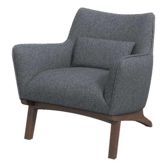 Gatsby Mid Century Modern Furniture Style Dark Gray Fabric Accent Armchair