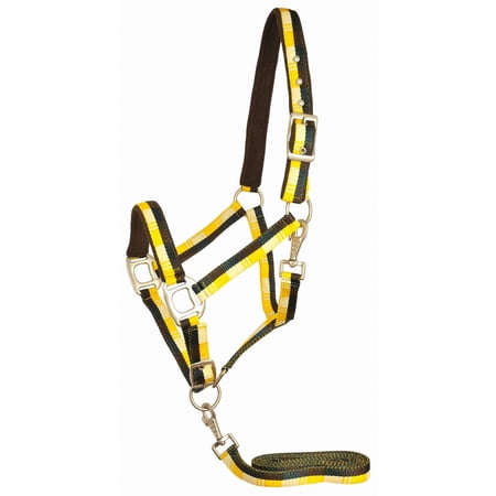 Gatsby Terra Fleece Nylon Halter Cob Tan/Hunter