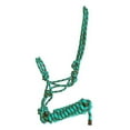 thumbnail image 1 of Gatsby Two-Tone Cowboy Halter w/Lead Turquoise/Bro, 1 of 3
