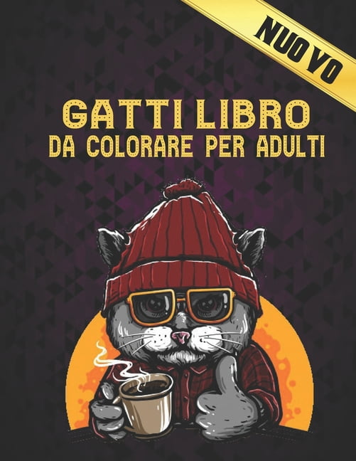 Gatti: Libro da Colorare per Adulti 50 Disegni di Gatta su un lato Libro da Colorare Gatti Antistress 100 Pagine Libro Colorare Gatta Alleviare lo Stress e Relax Gatti Libro da Colorare per Adulti Inc
