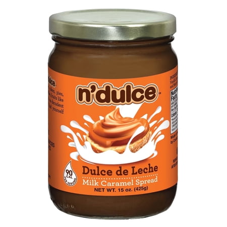 N'Dulce, Milk Caramel Spread, Refrigerated 15 oz Glass Jar