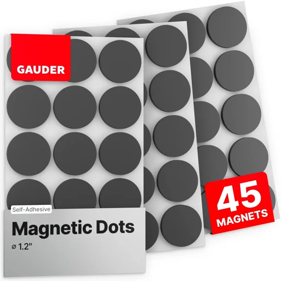 Gauder Large Magnetic Dots | Flexible Sticky Magnets (Each 1.2") | Magnetic S...