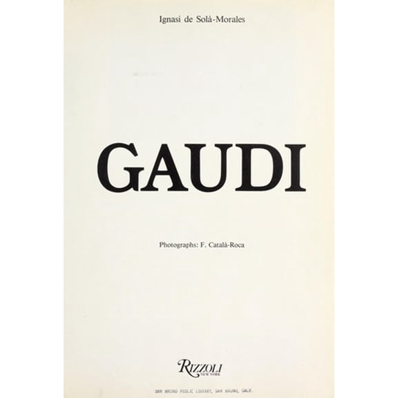 Pre-Owned Gaudi (Hardcover) 0847805255 9780847805259