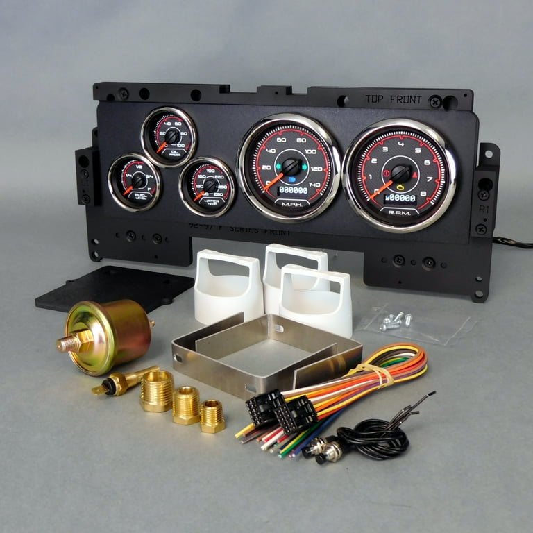 New Vintage Gauge Kit Ford Truck 92-96 F/S CFR Red New Vintage Gauge Kit Ford Truck 92-96 F/S CFR Red