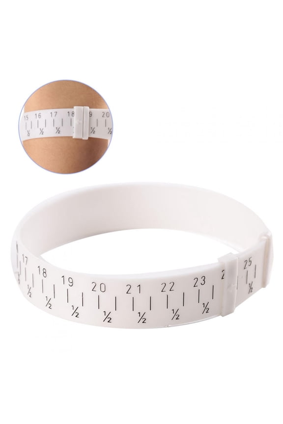 Gauge Sizer Plastic Bracelet Measure Tool Plastic Measure Bracelet Plastic Bracelet Bangle Gauge Sizer Jewelry Measure Wrist Size Tool 15-25cm