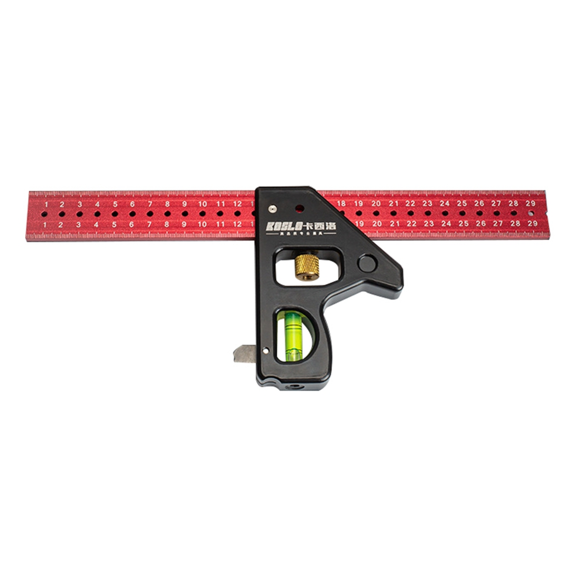 Gauges Heavy Duty High- Woodworking Multifunction Combined Square Angle Ruler 30cm Long Movable Angle Ruler
