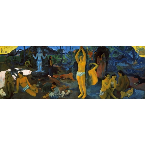 Gauguin: Painting, 1897. /N'Where Do We Come From / What Are We / Where Are We Going.' Oil On Canvas By Paul Gauguin, 1897. Poster Print by (24 x 36)