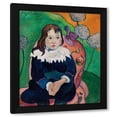 thumbnail image 1 of Paul Gauguin 12x14 Black Modern Wood Framed Wall Art Titled - Mr. Loulou (Louis Le Ray), 1 of 6