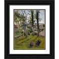 thumbnail image 1 of Gauguin, Paul 12x14 Black Ornate Wood Framed with Double Matting Museum Art Print Titled - Les Dindons - Pont Aven Landscape, 1888, 1 of 4