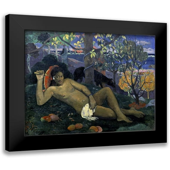 Gauguin, Paul 14x11 Black Modern Framed Museum Art Print Titled - The Wife of the King