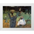 thumbnail image 1 of Gauguin, Paul 14x12 White Modern Wood Framed Museum Art Print Titled - Gathering Fruit, 1 of 4