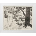 thumbnail image 1 of Gauguin, Paul 14x12 White Modern Wood Framed Museum Art Print Titled - Pastorales Martiniques (Martinique Pastorals), 1 of 4