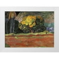 thumbnail image 1 of Gauguin, Paul 18x14 White Modern Wood Framed Museum Art Print Titled - At the Foot of a Mountain - Fatata Te Moua, 1 of 4