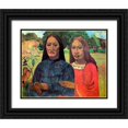 thumbnail image 1 of Gauguin, Paul 18x15 Black Ornate Wood Framed with Double Matting Museum Art Print Titled - Mother And Daughter, 1 of 4