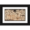 thumbnail image 1 of Gauguin, Paul 32x19 Black Ornate Wood Framed with Double Matting Museum Art Print Titled - Change of Residence, from the Suite of Late Wood-Block Prints, 1 of 4