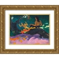 thumbnail image 1 of Gauguin, Paul 32x25 Gold Ornate Wood Framed with Double Matting Museum Art Print Titled - By the Sea, 1 of 4