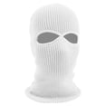 thumbnail image 1 of Gaukiv Unisex Knit Full Face Covers Warm Stretch Fit Breathable Mesh Design Outdoor Winter Skiing Cycling Sports Headgear White, 1 of 3
