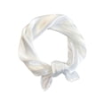thumbnail image 1 of Gaukiv Womens Square Shiny Satin Scarf Solid Color Glossy Sheen Hair Wrap Bandana and Neckerchief Accessory White, 1 of 2