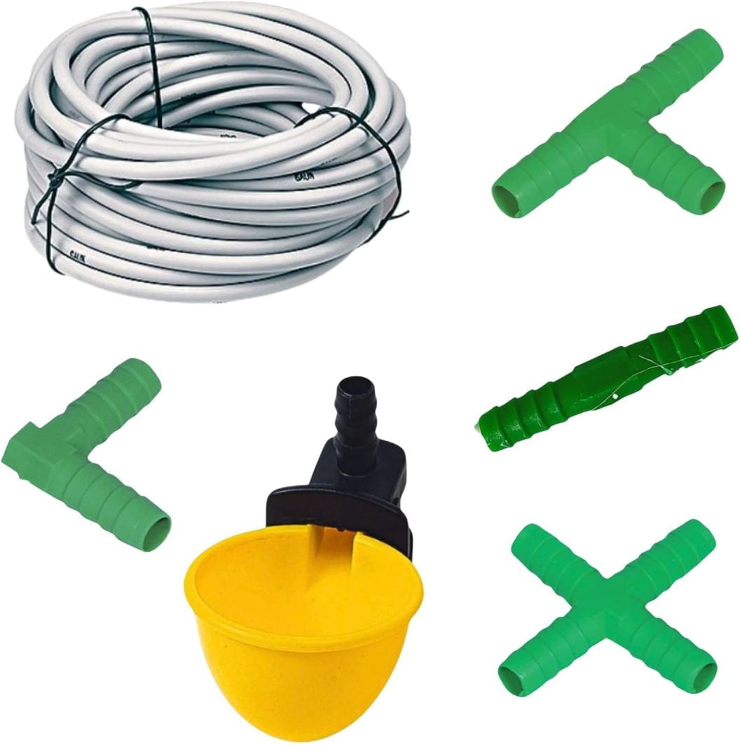 Automatic Rabbit Watering Kit, Including 5/16" Hose, Nipple Drinkers, Barb Fittings To G1/2" Thread Connectors, T-fittings, Springs, And Gaskets - View #8