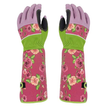 Gauntlet Forearm Sleeve Breathable Puncture Resistance Gift Long Gardening Gloves Rose Pruning for Gardener Men and Women Garden Multi