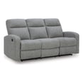 thumbnail image 1 of Signature Design by Ashley Carrigan Lane Gray Reclining Sofa, 1 of 6