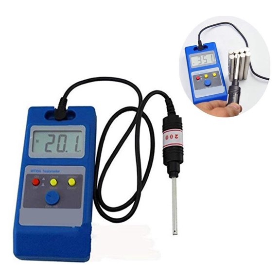 Gauss Meter With Probe The Fluxmeter Surface Magnetic Field Tester Gaussmeter