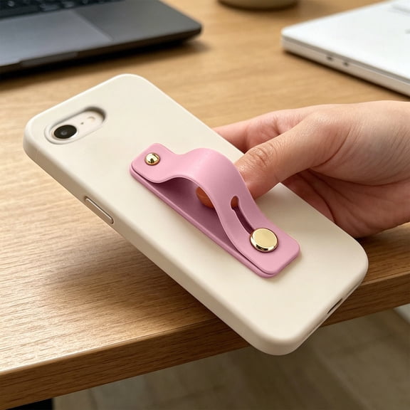 Gausva Adhesive Phone Case Wristband Ring Holder, Plastic, Stand Support