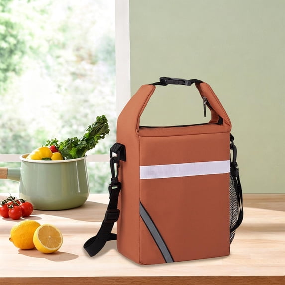 Registent Gausva Lunch Carrier Wide Opening Insulated Bag, Reflective Stripe ...
