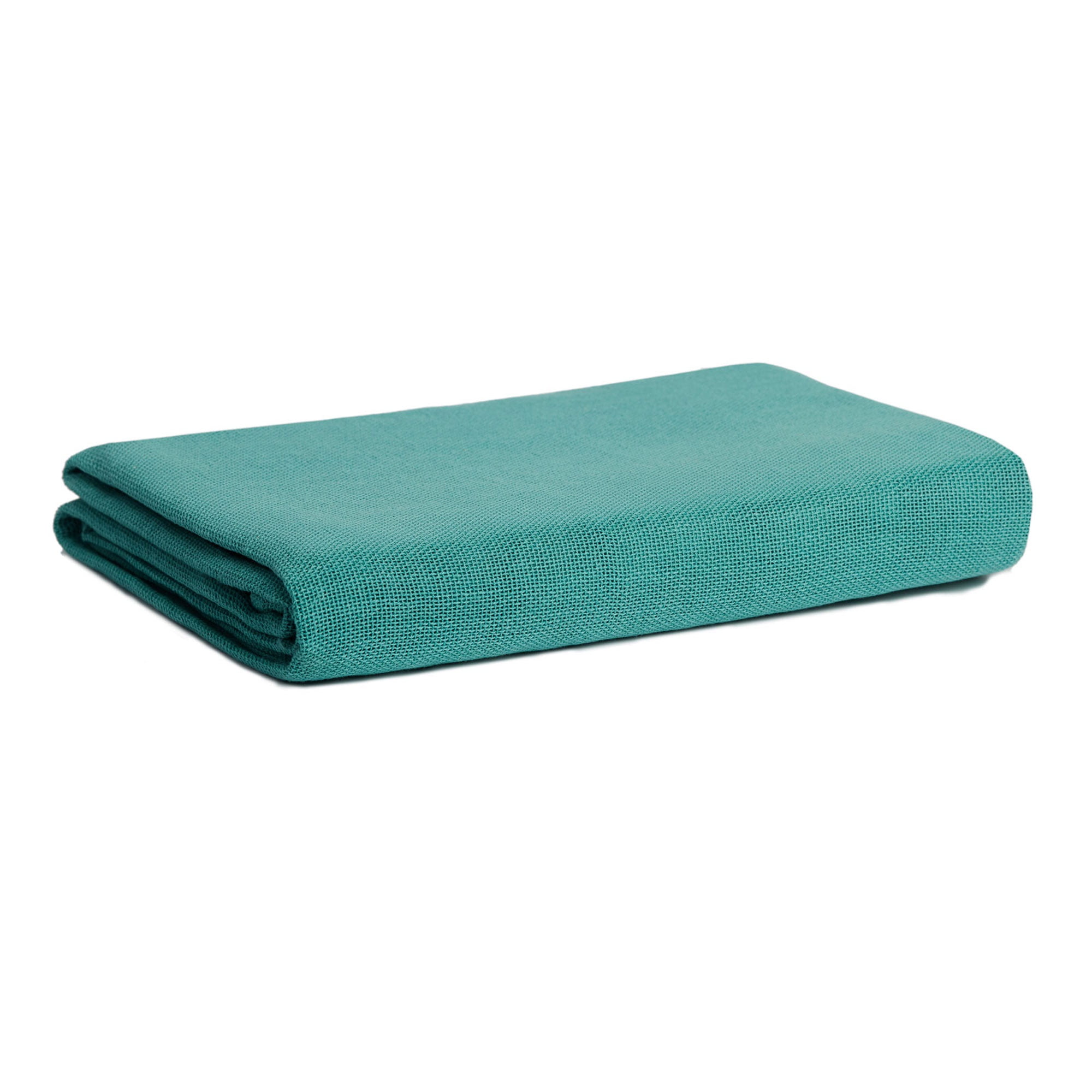 Canton Teal 70" Round Cotton Gauze Tablecloth