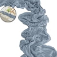 thumbnail image 1 of Gauze Cheesecloth Table Runners(35x70 Inch) - Crepe Table Flag for Bridal Showers, Birthday Parties, 1 of 7