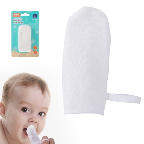 Gauze Finger Cots for Oral Cleaning, 6 Pcs - 6Pcs Teeth Soft Finger Clean Oral Hygiene Tongue Milk Stain Cleaning for 0 2 Years Old Mouth Gum Wipe Cleaning Oral Finger Toothbrush, Makeup Organizers