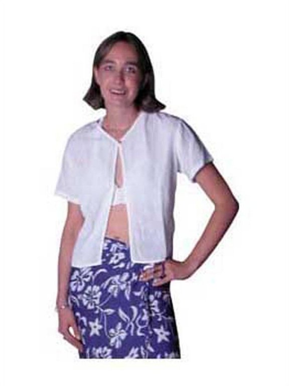 Gauze One-Button Top - Small