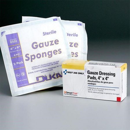 Gauze Pads, 4" x 4", 4/Box (16 Boxes)