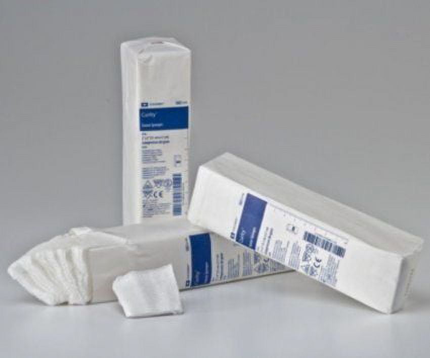 Gauze Sponge Curity Cotton 8Ply Sterile 4 X 4 Inch Square, Box of 50