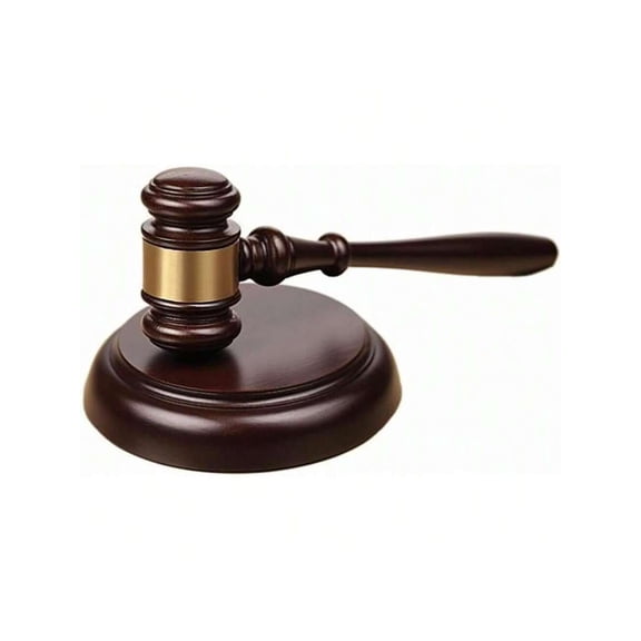 Gavel And Sound Block Set For Lawyers, Judges, And Chairmen Of The Board - Perfect Desk Accessory For Local Club Presidents